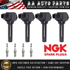 Juego de 4 bobinas de encendido y bujía de iridio NGK para Subaru Legacy Outback UF747