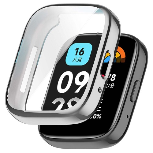 Futerał ochronny Bizon Case do Xiaomi Redmi Watch 3 Active Silver Cover Etui Etui - Zdjęcie 7 z 7