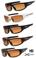 XLOOP SPORT NIGHT DRIVING VISION SUNGLASSES YELLOW HIGH DEFINITION GLASSES