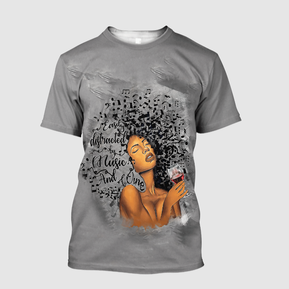 African Girl Lose My Mind And Find My Soul Unisex Deluxe T-shirt, 3D printed Tee