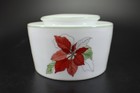 Block SPAL Poinsettia SUGAR BOWL Watercolors by Goertzen Vintage 1982 Portugal