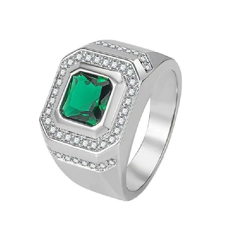 Anillo de 10.5 Anillos Esmeralda para hombres