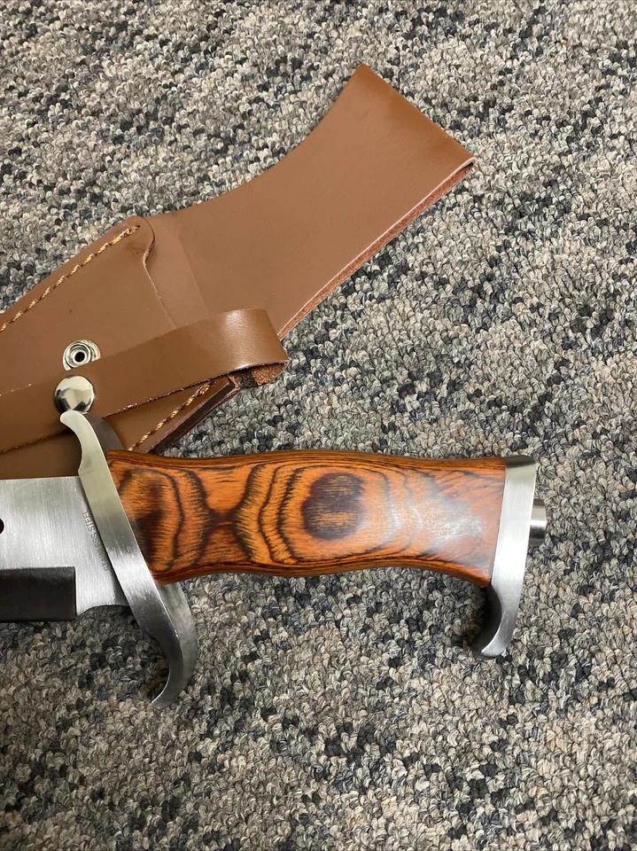 16» охотничий нож Рэмбо стиль с кожаными ножнами нож Боуи подарок. EDC - Изображение 3 из 4