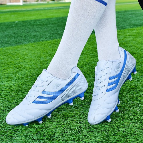 Botines de fútbol para tierra firme para hombres adolescentes y mujeres zapatos deportivos de fútbol al aire libre  - Imagen 8 de 26