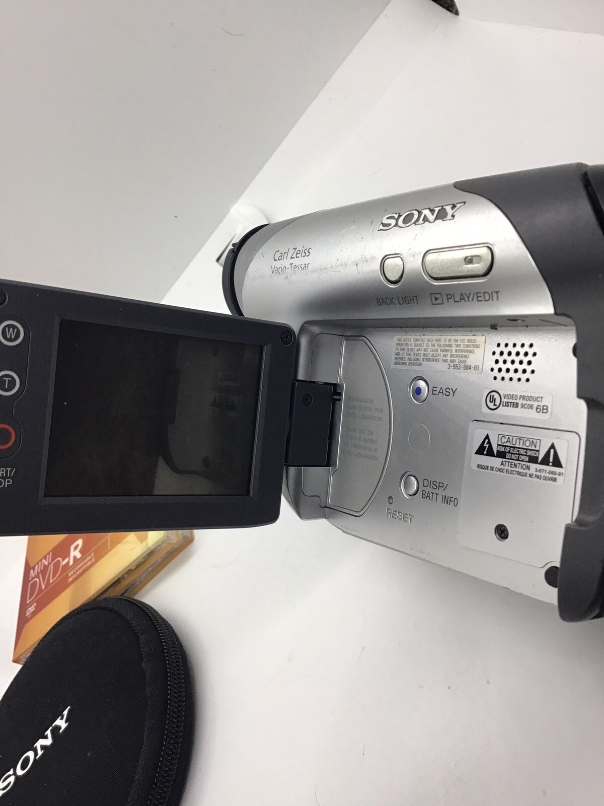 Sony Handycam DCRDVD105 Mini DVD Camcorder With Disc Case, Sealed