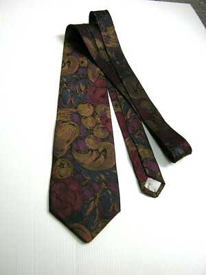 ALEXANDER NEEL Neue Vintage 90 Krawatte Seide 100% Multicolor Made in Italy
