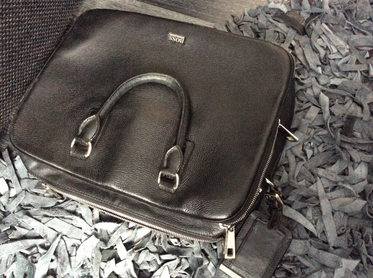 Tact Skeptical Devise HUGO BOSS Bag № 50178605 Document Laptop Case Black Leather Bag Briefcase | eBay Tact Skeptical Devise HUGO BOSS Bag № 50178605 Document Laptop Case Black Leather Bag Briefcase | eBay