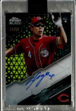 2020 Topps Chrome Black Auto Gold Refractors #CBASA Shogo Akiyama Auto RC /50