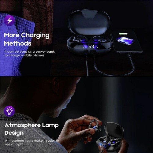 For iPhone 15/Pro/Max/Plus Wireless Ear-hook TWS Earphones Earbuds Headphones - Picture 7 of 8
