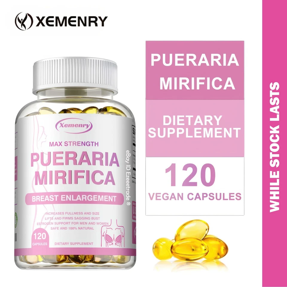 PUERARIA MIRIFICA 5000mg 120 Cápsulas Veganas Reafirmante Hormonal Balance EE. UU. Foto 2 de 4
