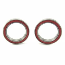 TRB RC 15x21x4mm Precision Ceramic Ball Bearings Red Rubber Seals (2)
