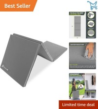 Exercise Mat Thick Foldable 6x2 ft with Handles Gymnastics Stretching