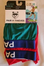 Pair of Thieves Mens Stay Dry Tech 2 Pk Boxer Brief Size Medium 31"-33" New