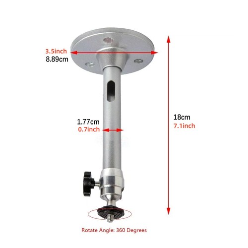 360° Rotatable Universal Wall Ceiling Mount Stand Bracket Parts For Projector - Picture 4 of 23