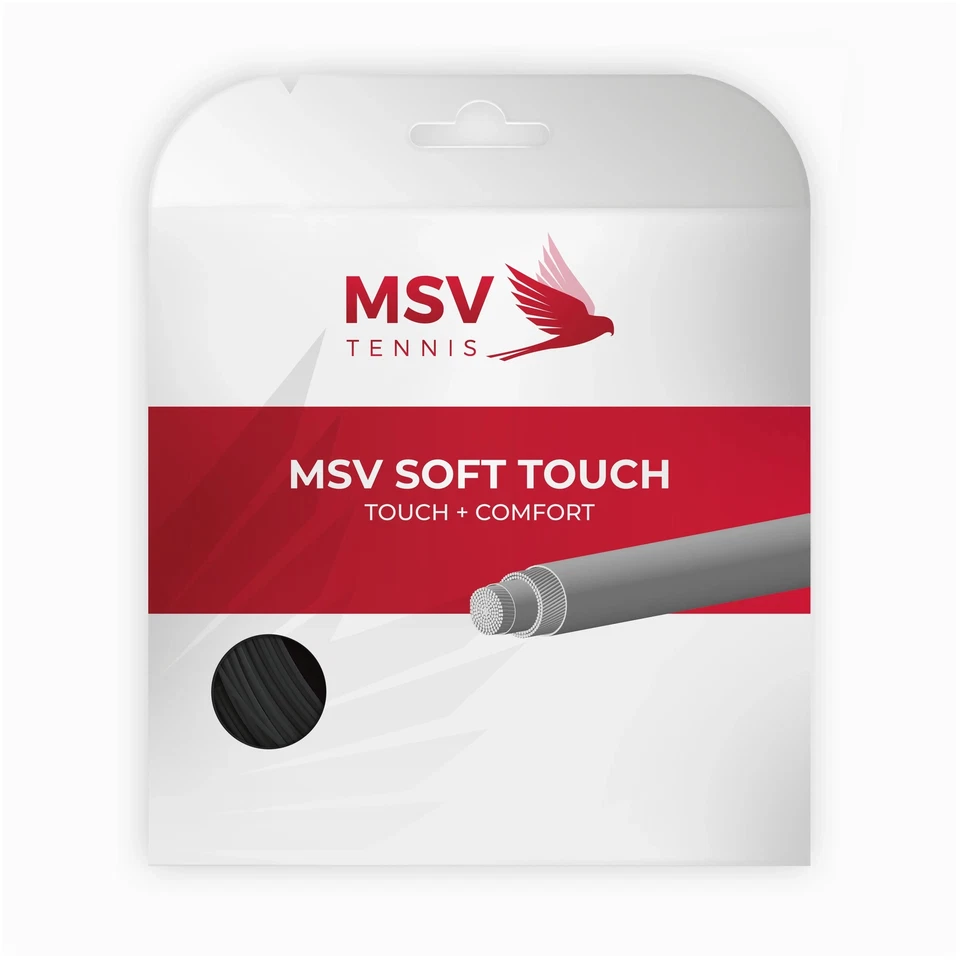 MSV Soft Touch Tennis String Set 1.30mm / 16 black