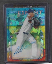ALEX GUERRERO 2014 TOPPS FINEST CRYSTAL ATOMIC REFRACTOR ON CARD AUTO RC #D 5/5