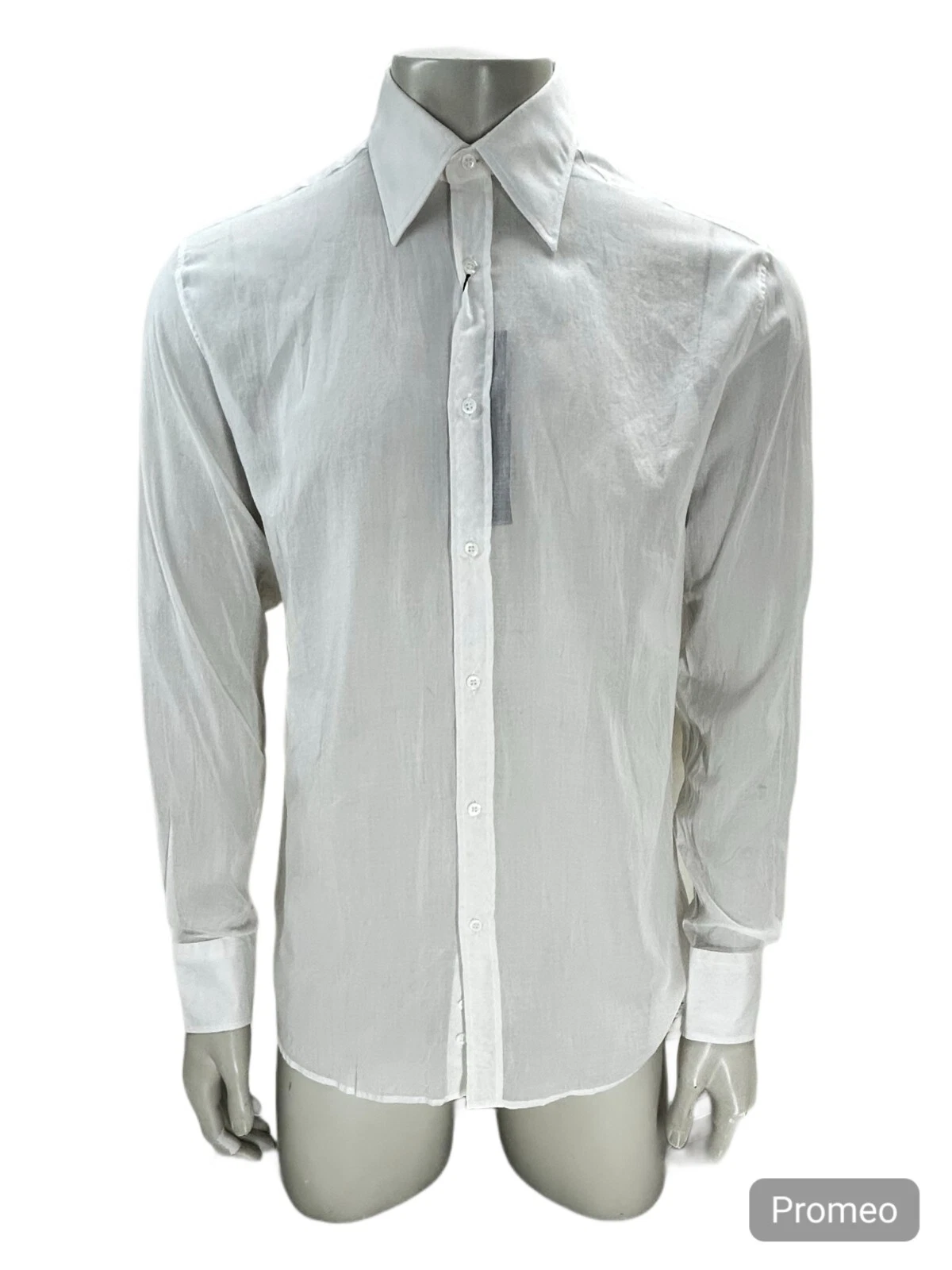 Chemise habillée Gucci en lin blanc et coton