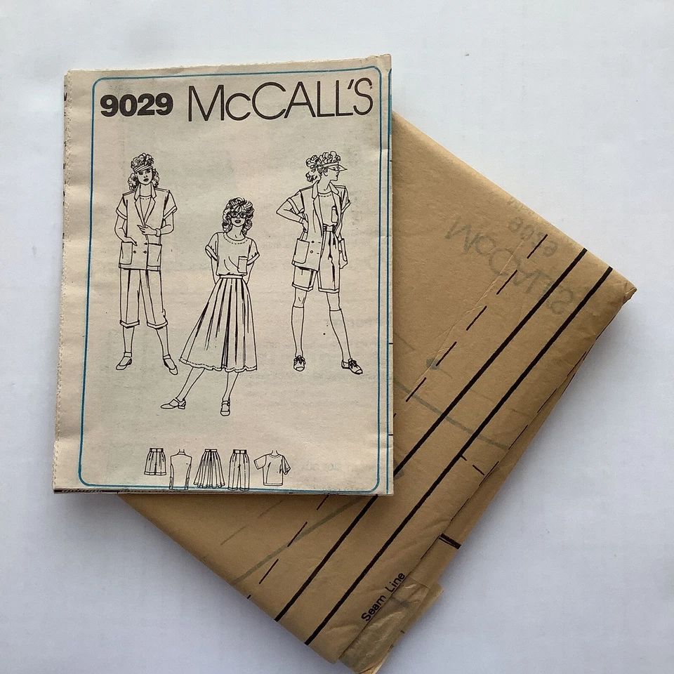McCalls 9029 Sewing Pattern Women’s Shirt Pants Skirt Vest Misses Size 10 UNCUT - Image 4 of 4