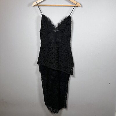 Fashion Nova Highly Desired Lace Midi Black Bodycon Corset Bodice Women s Size M