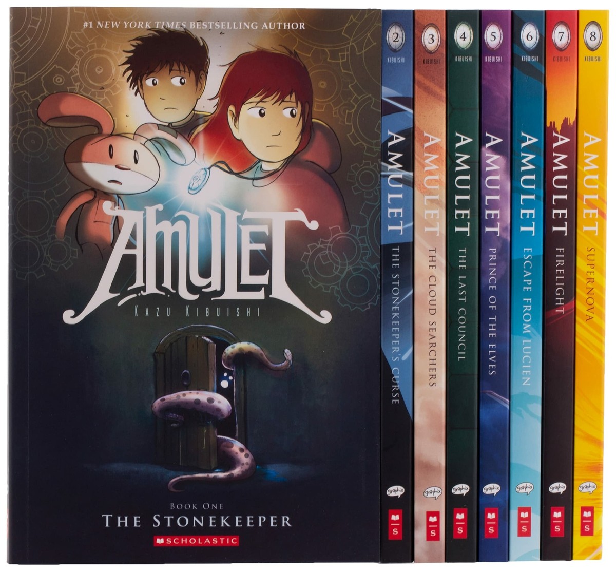 Amulet アミュレット 1〜8巻ボックスセット　洋書 Amazon.com: Amulet #1-8 Box Set: kazu kibuishi: Books