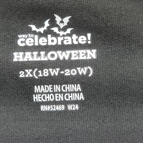 Conjunto de pijama esqueleto de Halloween que brilla en la oscuridad camisa pantalones 2XL 18/20 negro  - Imagen 6 de 9