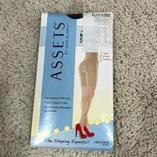 Assets by Sara Blakey BLACK Hi-Waist Mid-Thigh Shaper SPANX Size 1 NEW