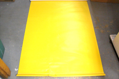 Roll Up Safely Mat Stadard Duty 4' x 3' with brackets to hang Bright Yellow  New