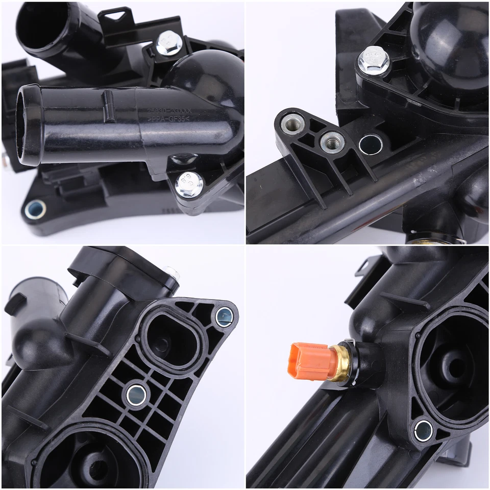 NUEVO CONJUNTO DE TERMOSTATO PARA KIA FORTE/FORTE KOUP 2010-2013 # 25600-2G010 Negro Foto 4 de 4