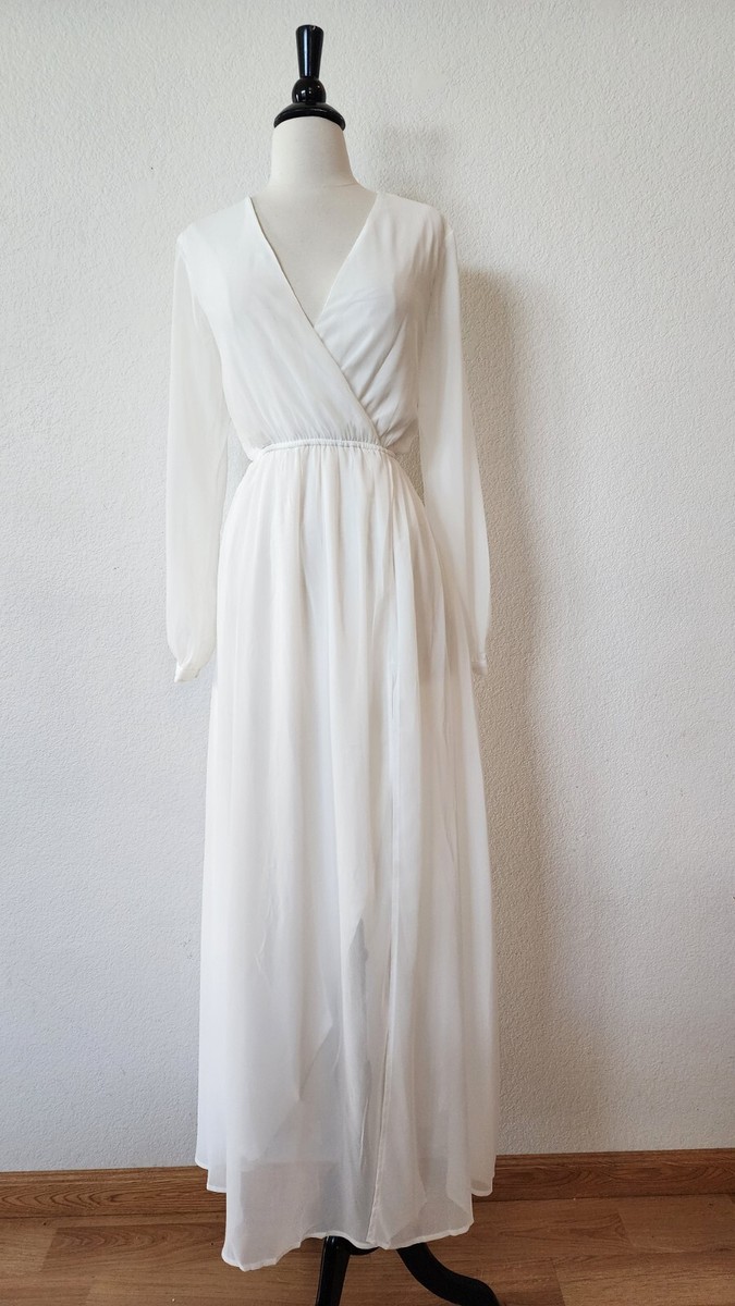 Anthropologie Maxi Dress New Size Small XS White Elegant Wedding Bridal Slit | eBay Anthropologie Maxi Dress New Size Small XS White Elegant Wedding Bridal Slit | eBay