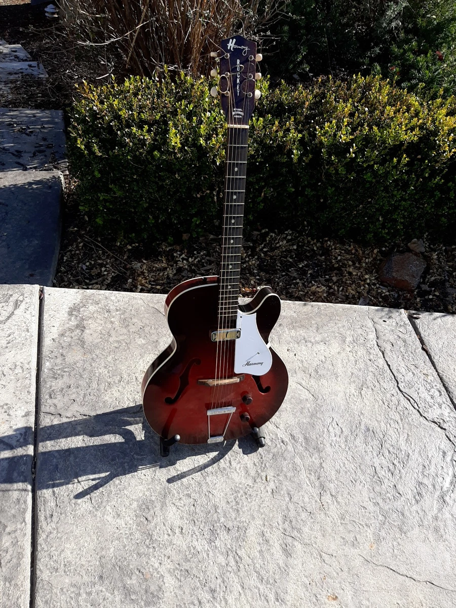 Harmony Rocket Guitar With Case. eBay