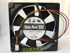 SANYO 109P1212H401 12025 DC12V 0.45A 12CM 3-Wire Axial Cooling Fan