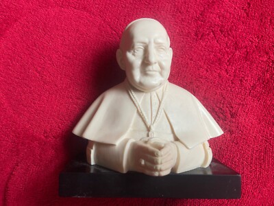 Pope John  Catholic Religious Bianchi Ruggeri Italy Sculpture Resin Bust