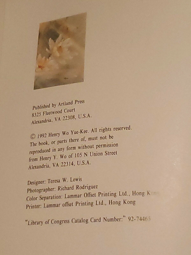 The Paintings Of Henry Wo Yue Kee Signed Paperback (1992) - Afbeelding 2 van 11