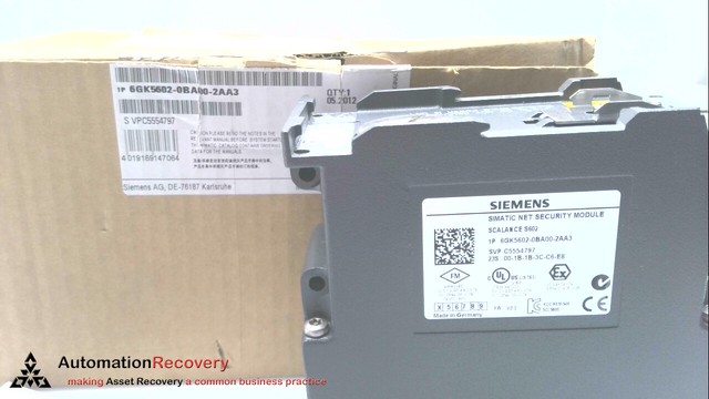 Siemens 6gk5602-0ba00-2aa3 Simatic MET Security Module Scalance S602 ...
