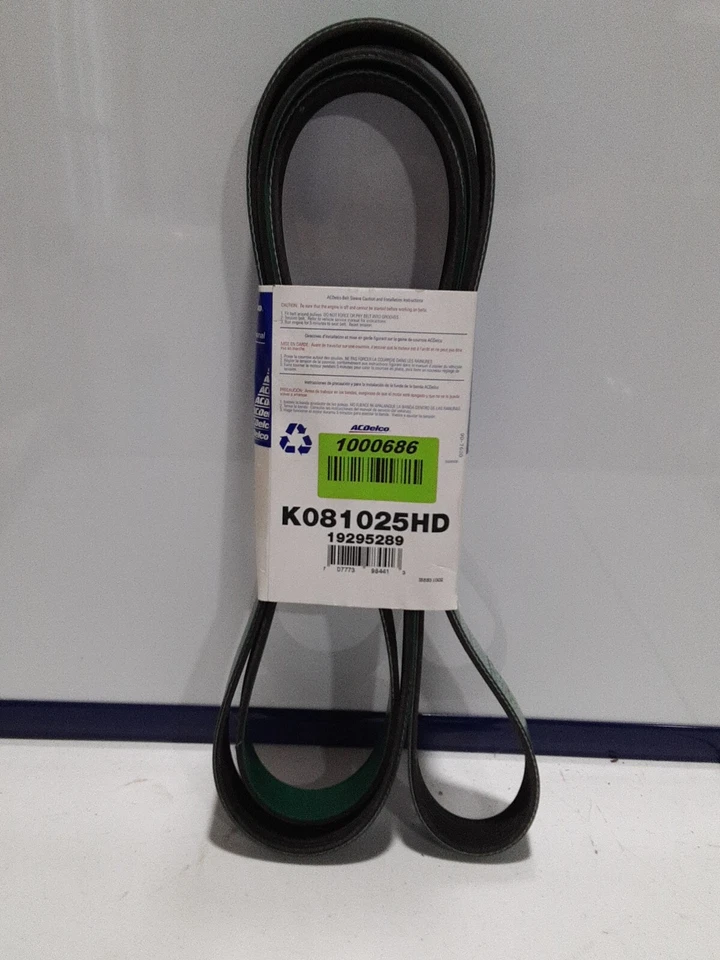 Serpentine Belt-DIESEL ACDelco K081025HD se adapta a Freightliner 108SD 2012 8,3 L-L6 Foto 2 de 2