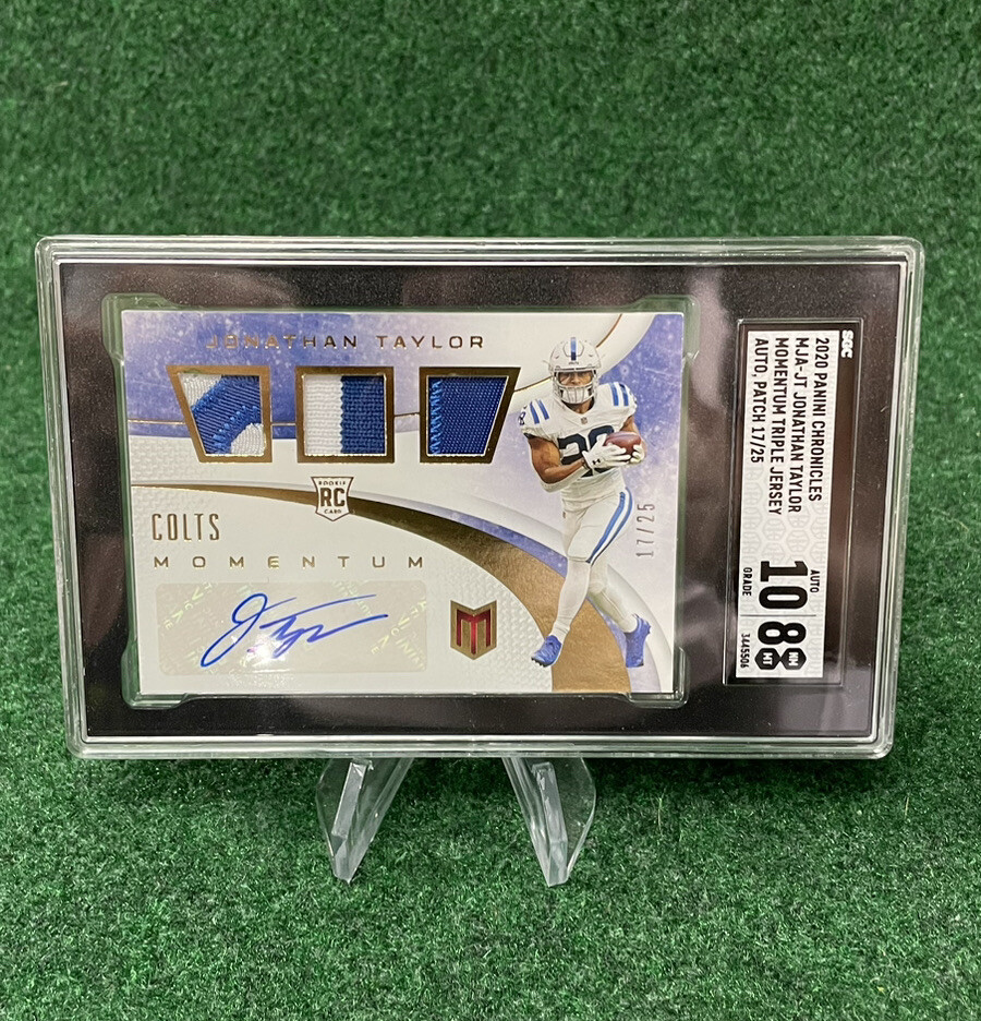 その他 PSA8 BLACK Jonathan taylor RPA /25 JONATHAN TAYLOR 2020 PANINI BLACK RPA ROOKIE PATCH AUTO RC