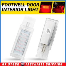 LH + RH FOR GOLF MK7 7.5 GTD GTI R VW RED FOOTWELL DOOR INTERIOR LIGHT SMD OEM