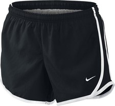 Size M - Nike Girls Kids Tempo Running Shorts Black White
