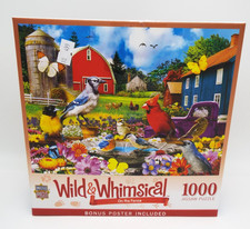 MasterPieces 1000 Piece Jigsaw Puzzle "On The Fence" Bonus poster included NEW