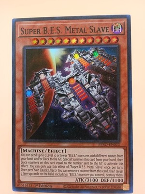 Super B.E.S. Metal Slave BPRO-EN022 - Super Rare - 1st Edition - In Hand