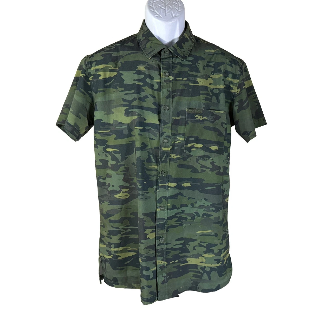 米軍放出品 ミリタリー USA タクティカル WARRIOR ボタンダウンシャツ 25+ Warrior Products Button-Up Casual Button-Down Shirts for Men