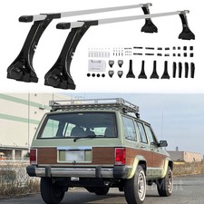 2 Bar 64 Roof Ladder Rack Crossbars Luggage Carrier For Jeep Cherokee 1984-2001