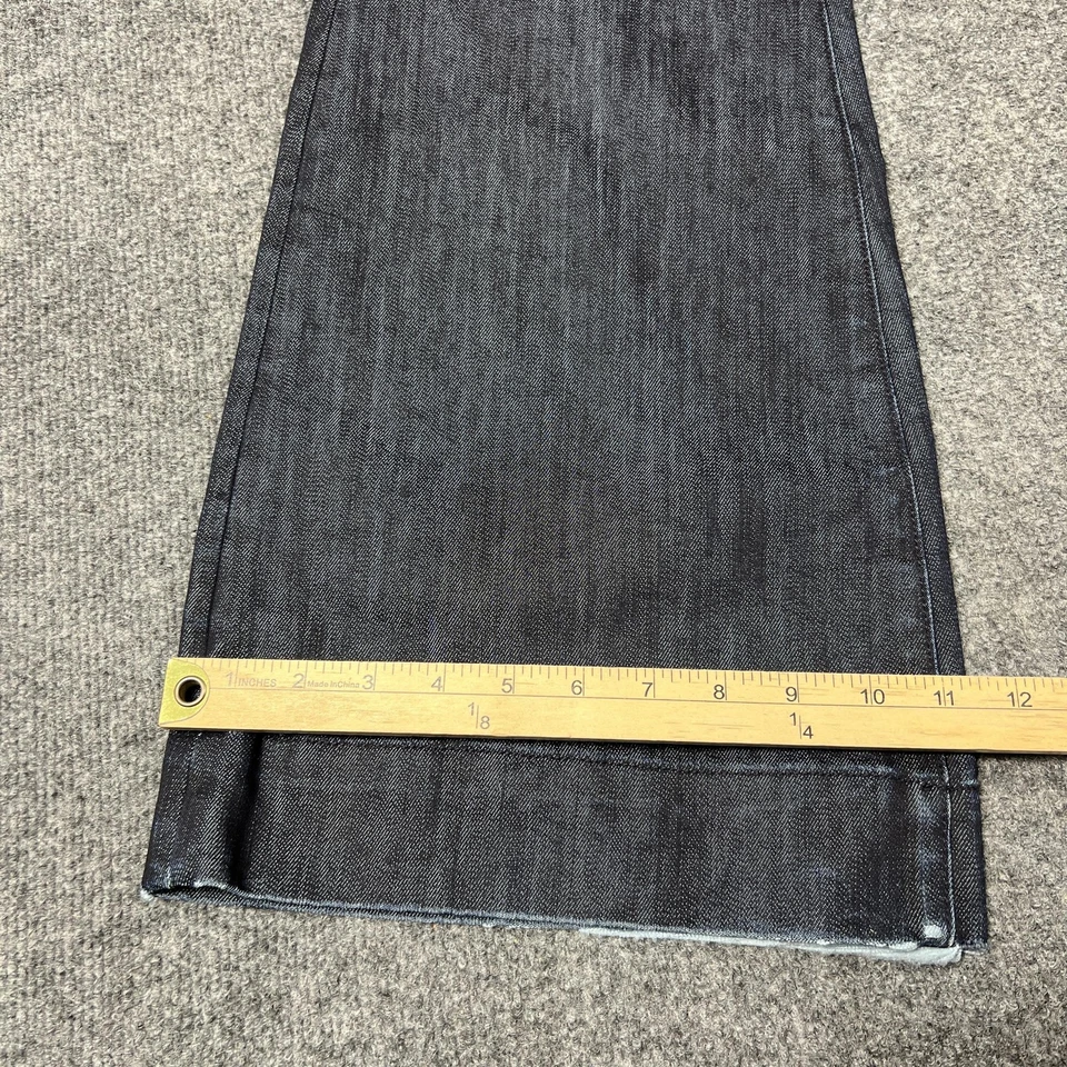 Pantalones de mezclilla Martin + Osa Jeans para hombre 31 lavado oscuro pierna acampanada hechos en Hong Kong Foto 3 de 4