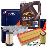 Atec Inspektionspaket +5L 5W-30 FÜR Audi Q3 Seat Vw Passat Sharan Tiguan 2.0 Tdi