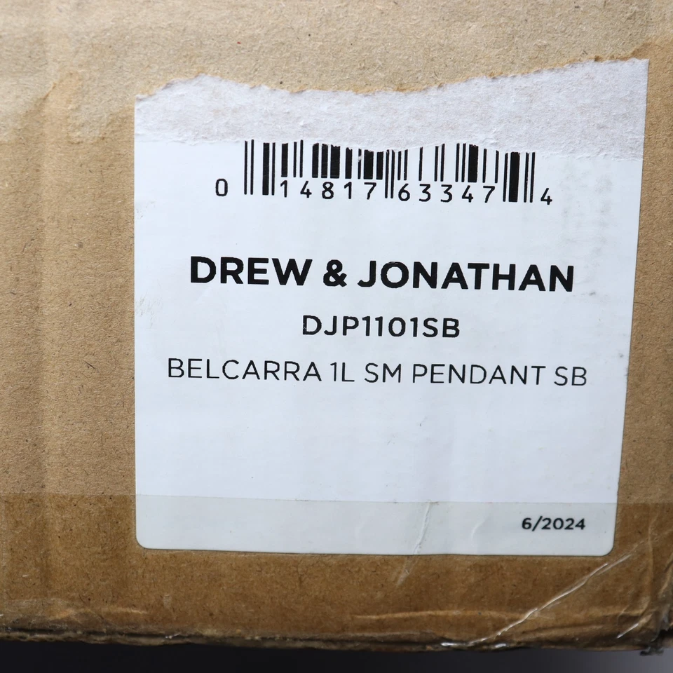 Visual Comfort And Co 1-Light Statement Pendant Light Satin Brass DJP1101SB - Image 2 of 4