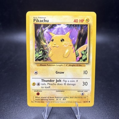 pokemon base set common card #58/102 pikachu Pokemon Dutch Base Pikachu #58/102 Trading Card  Rotterdam Comics