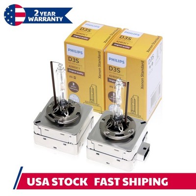 Genuine Philips D3S HID Xenon Headlight Bulb 42403C1 OEM DOT 4200K - Pack of 2