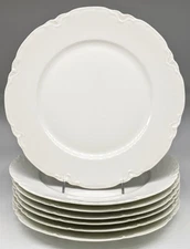Antique Haviland Limoges Ranson White Plates Dinner 9.75" OR Salad 8.5"