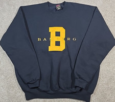 Vintage Soffe Sweatshirt Bamberg Big B Logo 90s USA Made Navy Blue Men's XXL