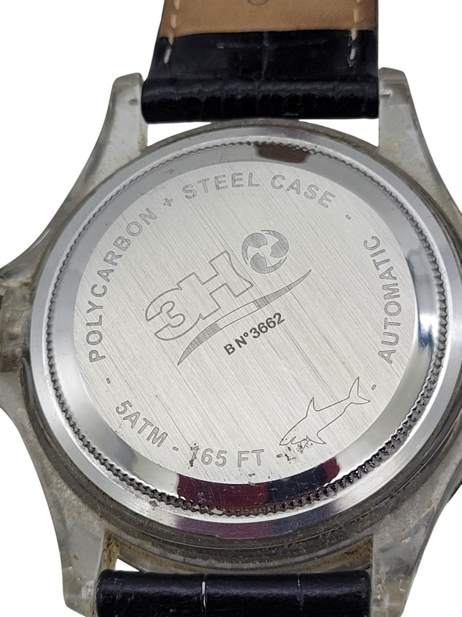 3H ITALIA Ocean Diver Automatic SUPER LUMINOVA DIAL! w/Italian